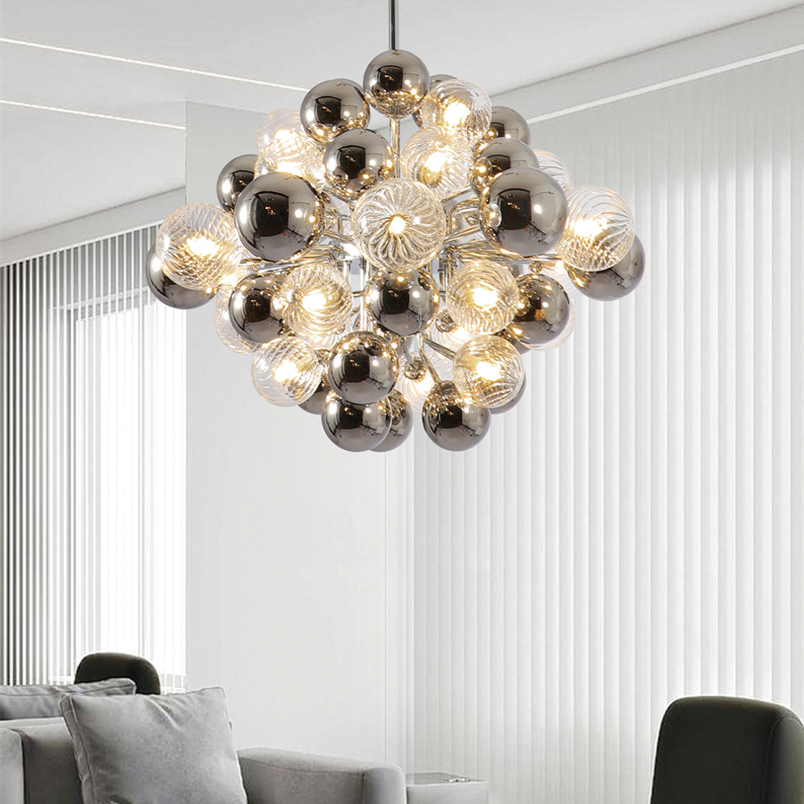 824-232373CH Glass Pendant Light by Meiyun Lighting