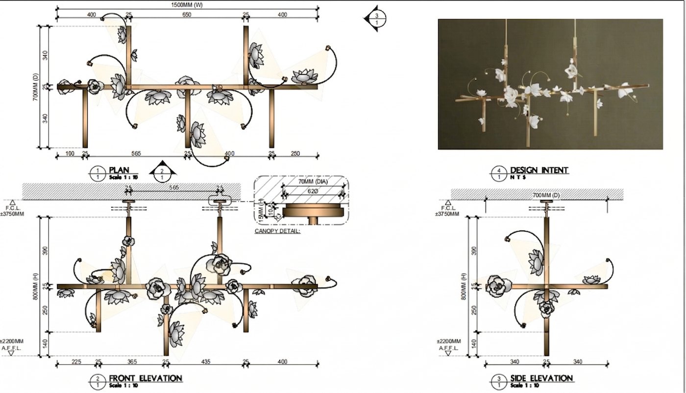 Flower Chandelier Project