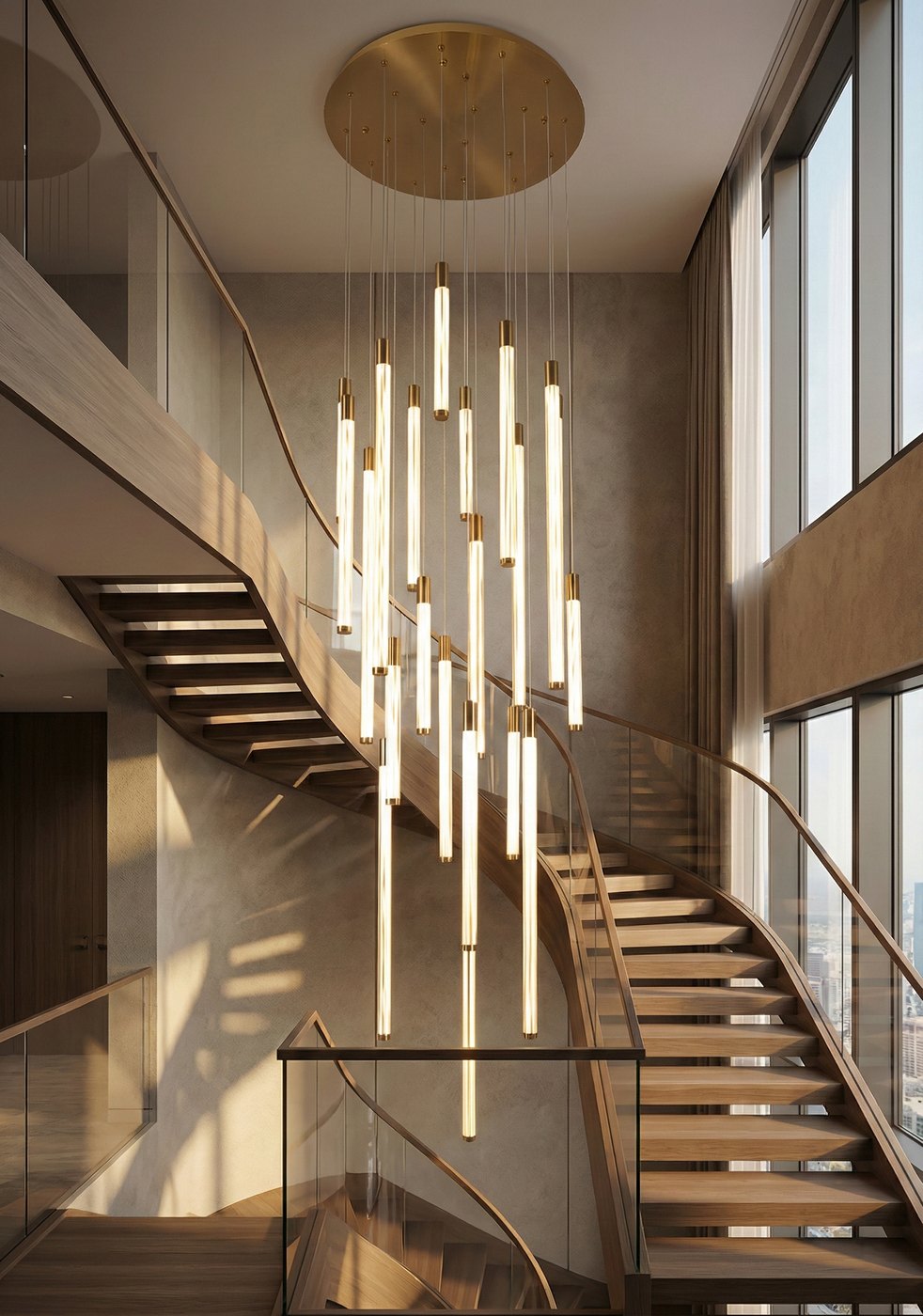 Lithuania Stair Chandelier