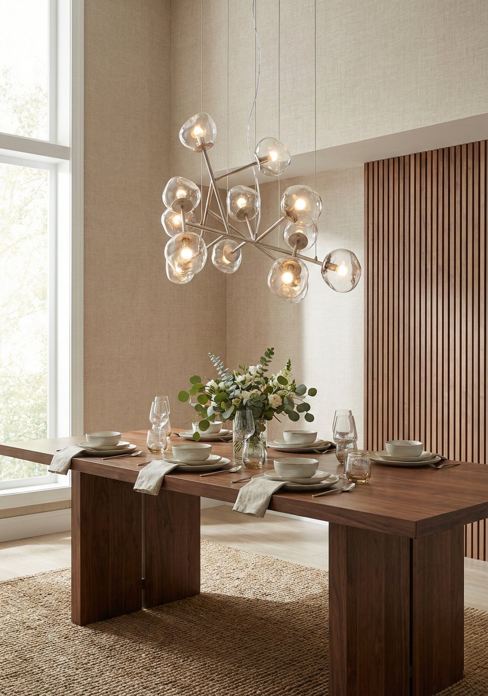US Glass Chandelier